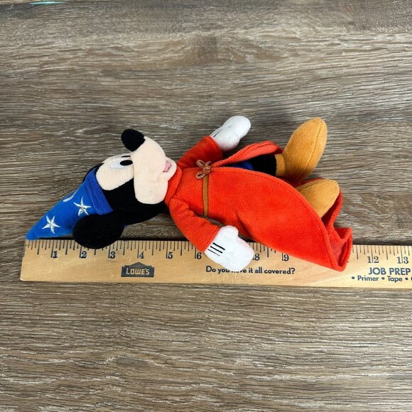 Disney Mickey Mouse Sorcerers Apprentice Plush Toy 10" Red Robe & Blue Hat Colle - Picture 4 of 7